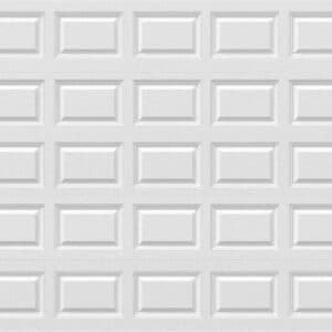 12x8 White Garage Door no glass