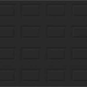 10x8 Black Garage Door no glass